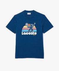 LACOSTE Mens/テニスプレイヤーグラフィックプリントクルーネックTシャツ/506168494