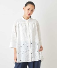HIROKO BIS/アイレット刺繍デザインチュニックシャツ /洗える/506168840