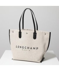 Longchamp/Longchamp トートバッグ 10090HSG037 コットン×レザー ロゴ/506170858