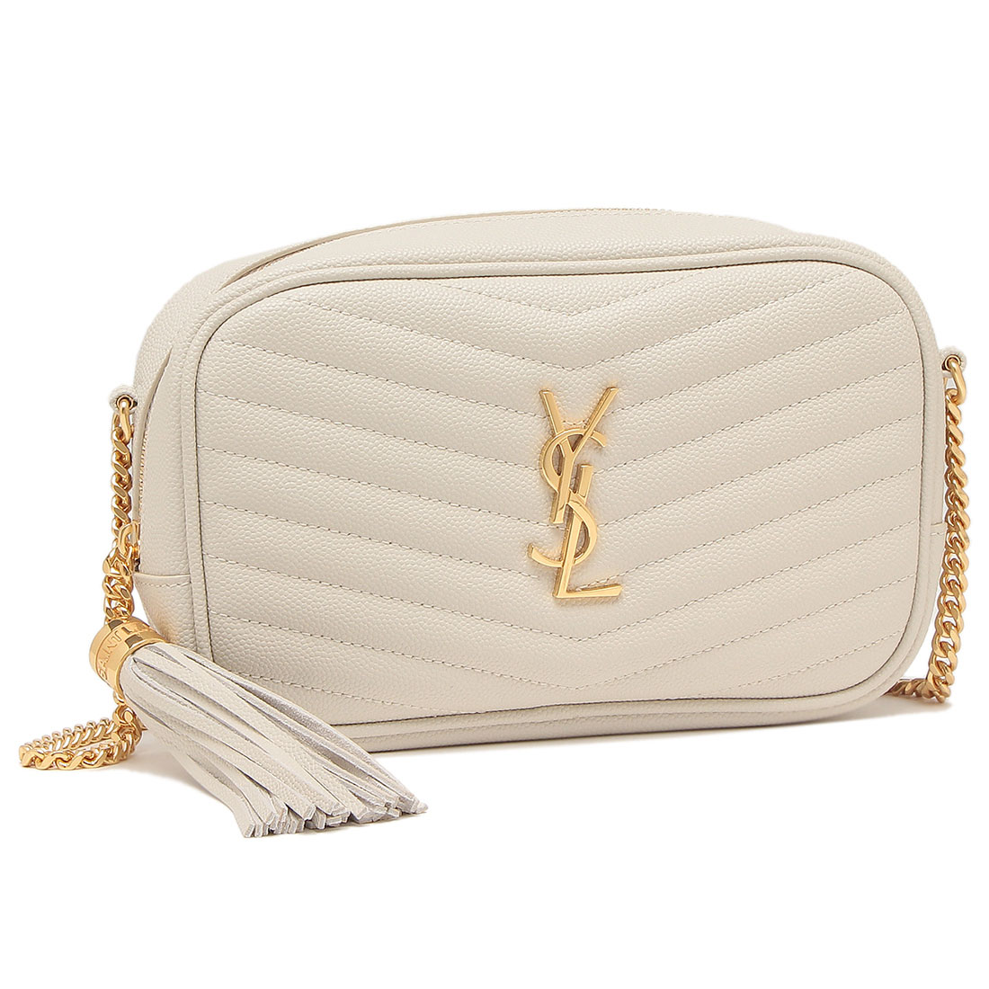 YSL ホワイト キルティング クラッチバッグ YSL ホワイト キルティング クラッチバッグ