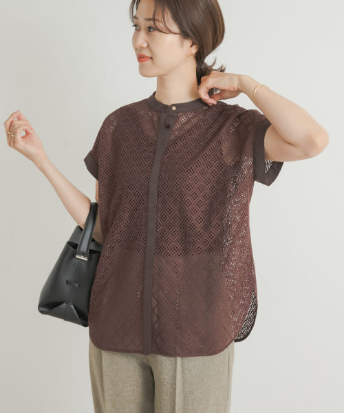 新品◎アーバンリサーチドアーズ◎幾何学レースブラウス//アイボリー セール 30%OFF】幾何学レースブラウス(506172816) | アーバン
