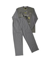 adabat/ アダバット adabat ルームウェア 部屋着 パジャマ セットアップ ナイトウェア メンズ 前開き 上着 チャコール ネイビー 0227－95/506170783