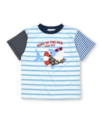 SLAP SLIP/夏満喫いきものプリントボーダー柄半袖Tシャツ(80~130cm)/506176240