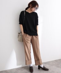 PourVous/プールヴー PourVous 袖脇オープンVネック5分袖ニット フォーマル ワンピース パーティードレス 20代 30代 40代/506178556