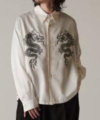 PAL OUTLET/【Lui's】DRAGON刺繍サテンシャツ/506179269