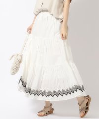 SHOO・LA・RUE/ふわっと揺れる インド綿 ティアード刺繍スカート/506179801
