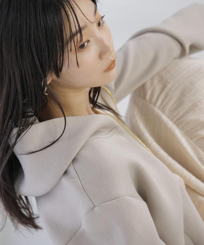 WEB限定/テックダンボールダブルジップパーカー 24AW(505982603