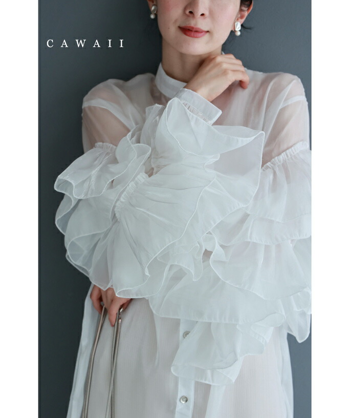 ANNTIAN アンティアン ロングシャツ チュニック 花柄プリント
