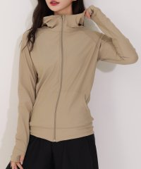 TeddyShop/テディショップ Teddyshop レディース フード付きフロントジップ長袖ラッシュガード/504923757