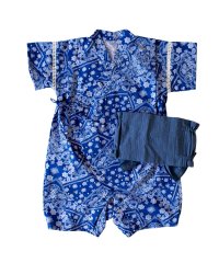 moc mof/mocmof モクモフ 子供服 女の子 男の子 ロンパース ペイズリー ベビー 赤ちゃん 70－90対応 帯付き ペイズリー 622－466101/506198343