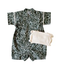moc mof/mocmof モクモフ 子供服 女の子 男の子 ロンパース ペイズリー ベビー 赤ちゃん 70－90対応 帯付き ペイズリー 622－466101/506198343