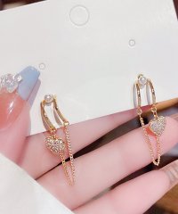 shoppinggo/ショッピングゴー shoppinggo パール ピアス ハート レディース 揺れる アクセサリー かわいい キラキラ/506201050