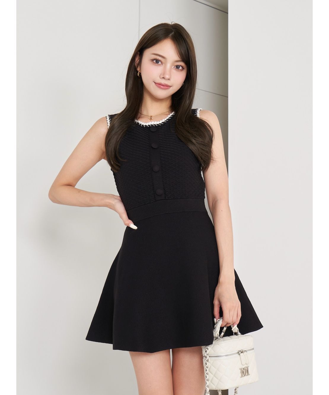 リブニットミニワンピース＋パイピングビスチェ summer sale RECOMMEND ITEMS | LILY BROWN（リリーブラウン
