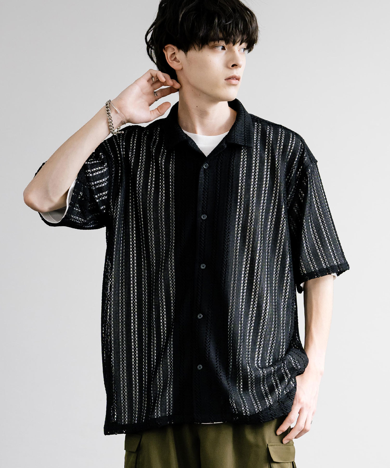 レディース服■カッターシャツ&半袖シャツアンサンブル■夏から秋 y-aoyama_irb21101-10