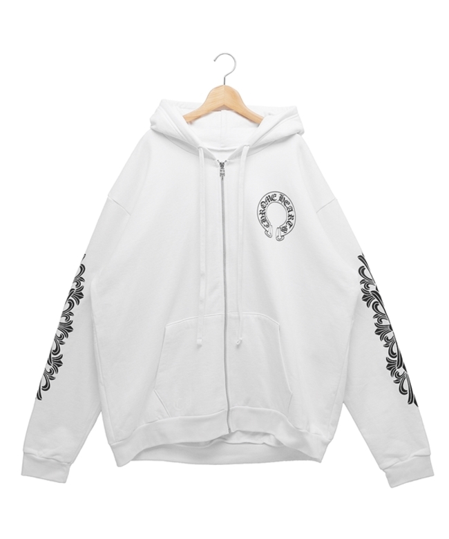 正規品 OFF-WHITE × Chrome Hearts パーカー2018