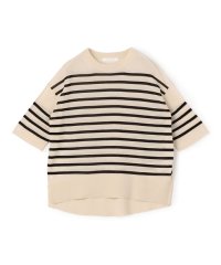 GALERIE VIE/クレープコットン ハーフスリーブプルオーバー/506204507