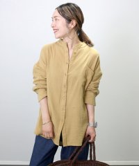 Aletta vita/アレッタ ヴィータ Aletta vita ダブルガーゼバンドカラー長袖シャツ/506208257
