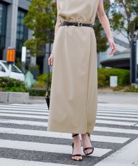 ur's/ベルト付ラップロングスカート/506208687