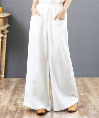 Amulet/アミュレット Amulet リネン風ワイドパンツ レディース 10代 20代 30代 韓国ファッション カジュアル 春 夏 秋 可愛い おしゃれ シンプル ズボ/506209113