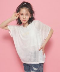 PINK-latte/【2点SET】シアーボーダーTシャツ＋インナータンクセットアイテム/506209924