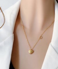 shoppinggo/ショッピングゴー shoppinggo ハートネックレス チェーンチョーカーきれいめ 大人 おしゃれ 小ぶり 細め 高校生 オフィス カジュアル お呼ばれ 女性/506216380