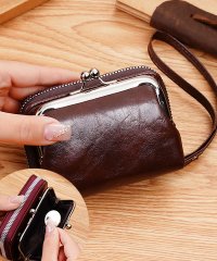 shoppinggo/ショッピングゴー shoppinggo ミニ財布 がま口財布2点セットガマ口 取手付き レディース 本革 小銭入れ 小さい財布 レザー ミニウォレット スキミン/506216388