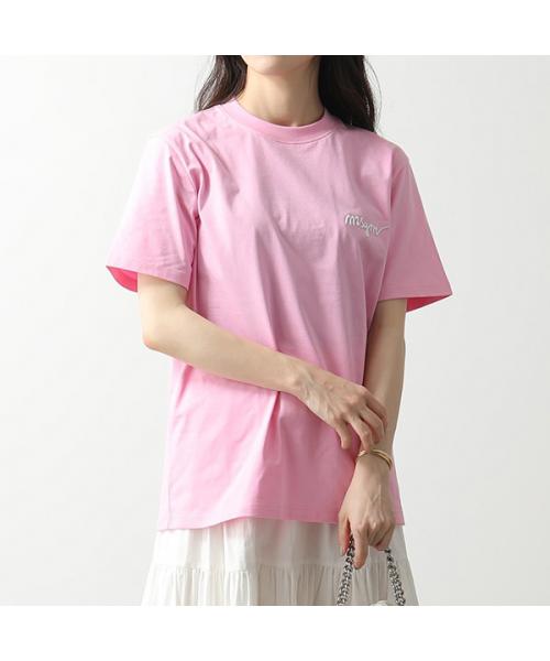 MSGM 半袖 Tシャツ MDM540 ロゴ刺繍 エムエスジーエム MSGM MSGM 半袖 Tシャツ MDM540 ロゴ刺繍 （12