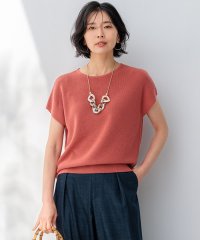 NIJYUSANKU（LARGE SIZE）/【洗える】コットンアセテート バックボタン ニット/506219093