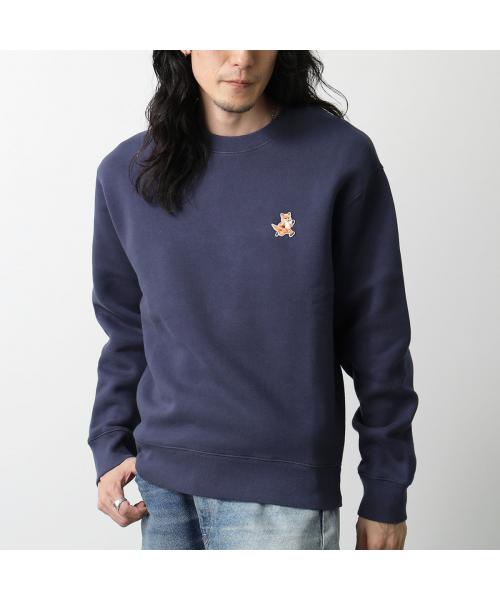 MAISON KITSUNÉ ネイビー トレーナー M MAISON KITSUNE 【並行輸入品】 メゾンキツネ メンズ トレーナー