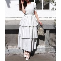 ROYAL PARTY/ロイヤルパーティー ROYAL PARTY カットティアードワンピース/506224507