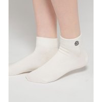 COLZA/ワンポイントセミショート丈ソックス 靴下 ソックス レディース 白 黒 ワンポイント刺繍 アクセント ゆるかわ/506224733