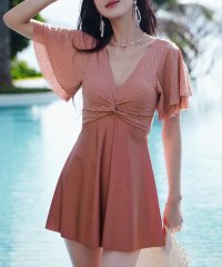 TeddyShop/テディショップ Teddyshop レディース水着 メッシュボレロフレアワンピ風オールインワンスイムウェア 【返品不可商品】/506227236