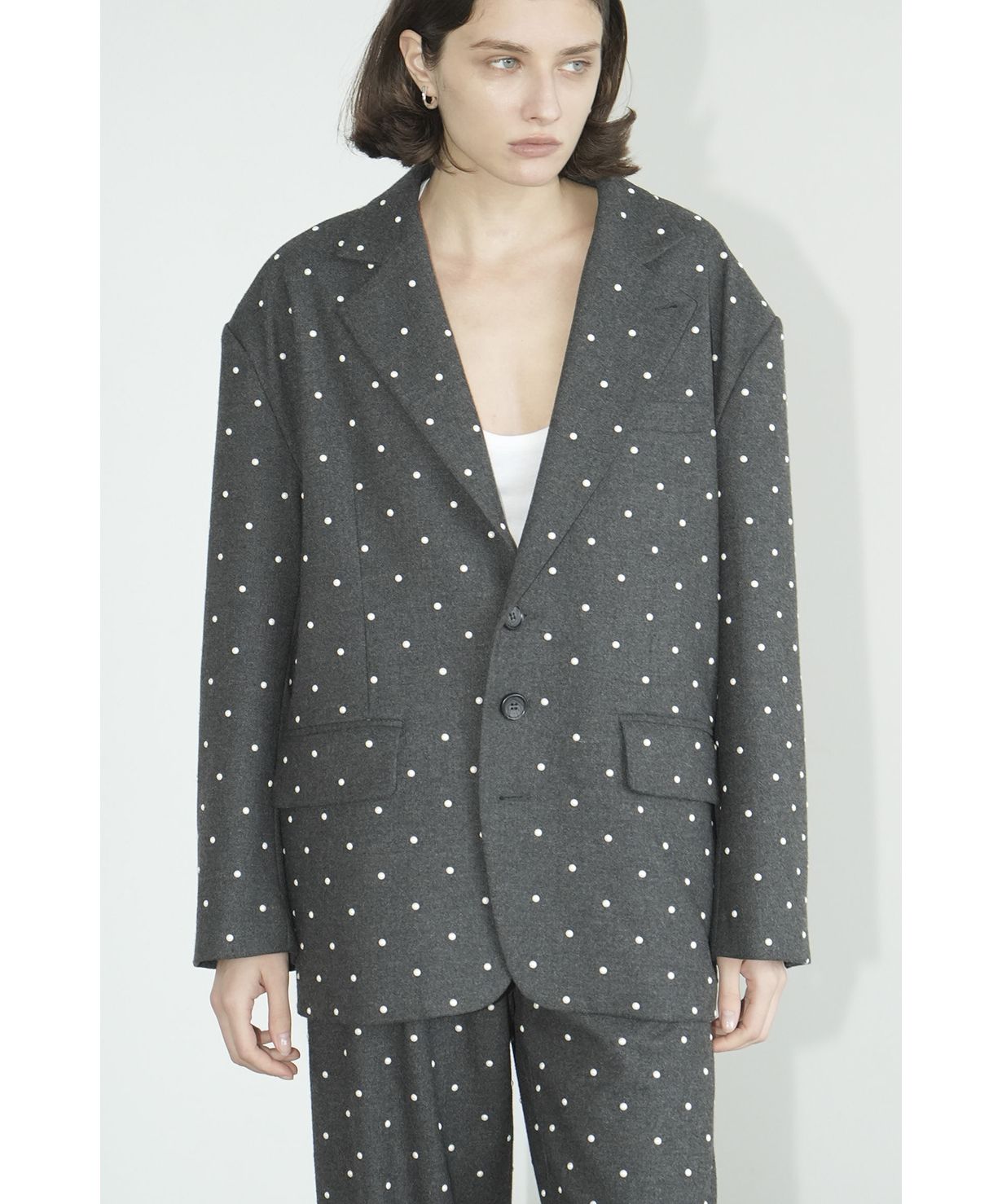 ジャケット・アウター CLANE PEARL DOT JACKET セール】PEARL DOT JACKET（テーラードジャケット）｜CLANE