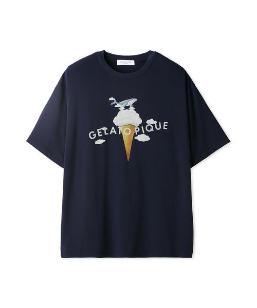 新品　国内正規品　ダックス　Tシャツ　ジェラートピケ WILDSIDE】【UNISEX】ベアモチーフロングTシャツ(トップス