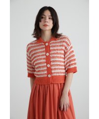 JILL STUART/テープヤーンボーダーカーディガン/506230147