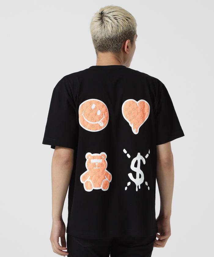 2025新発 STUD MUFFIN/スタッドマフィン/Back TEE SS 4モチーフ&100＄ トップス