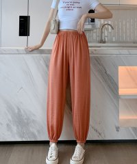 shoppinggo/ショッピングゴー shoppinggo ジョガーパンツ アンクル丈 リラックスパンツ カジュアルパンツ 光沢感 無地 ゆるい 体型カバー 脚長 お洒落 シンプル/506230267