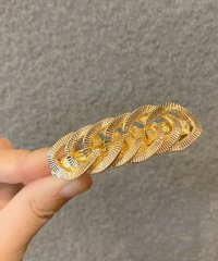 shoppinggo/ショッピングゴー shoppinggo バレッタ ゴールドチェーン ヘアクリップ 髪飾り ゴールド ヘアアレンジ 髪留め まとめ髪 オフィス/506230690