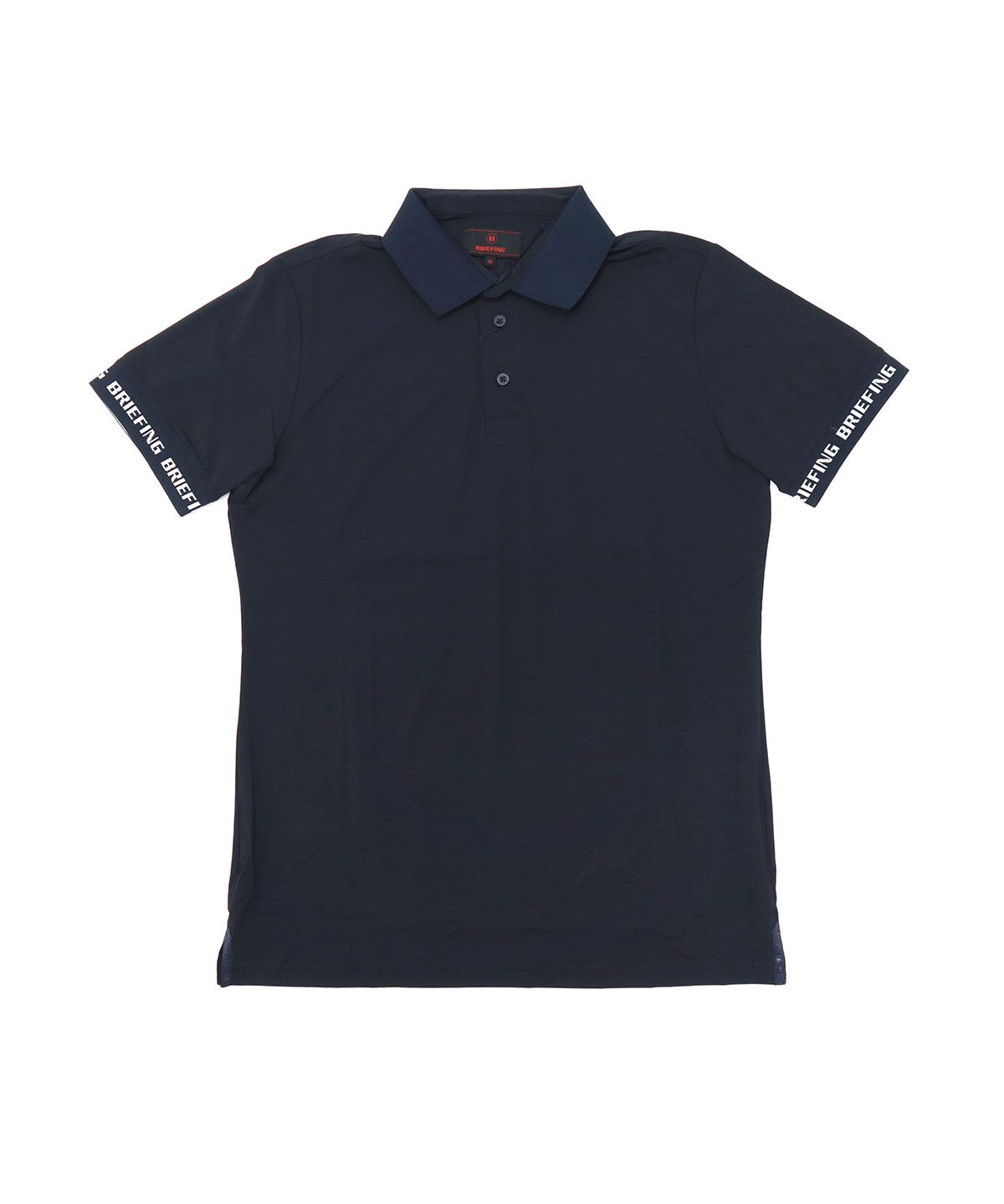 新品　BRIEFING MENS LOGO BACK RIB POLO ネイビー 新品BRIEFING 正規品LOGO BACK RIB POLO ネイビーL