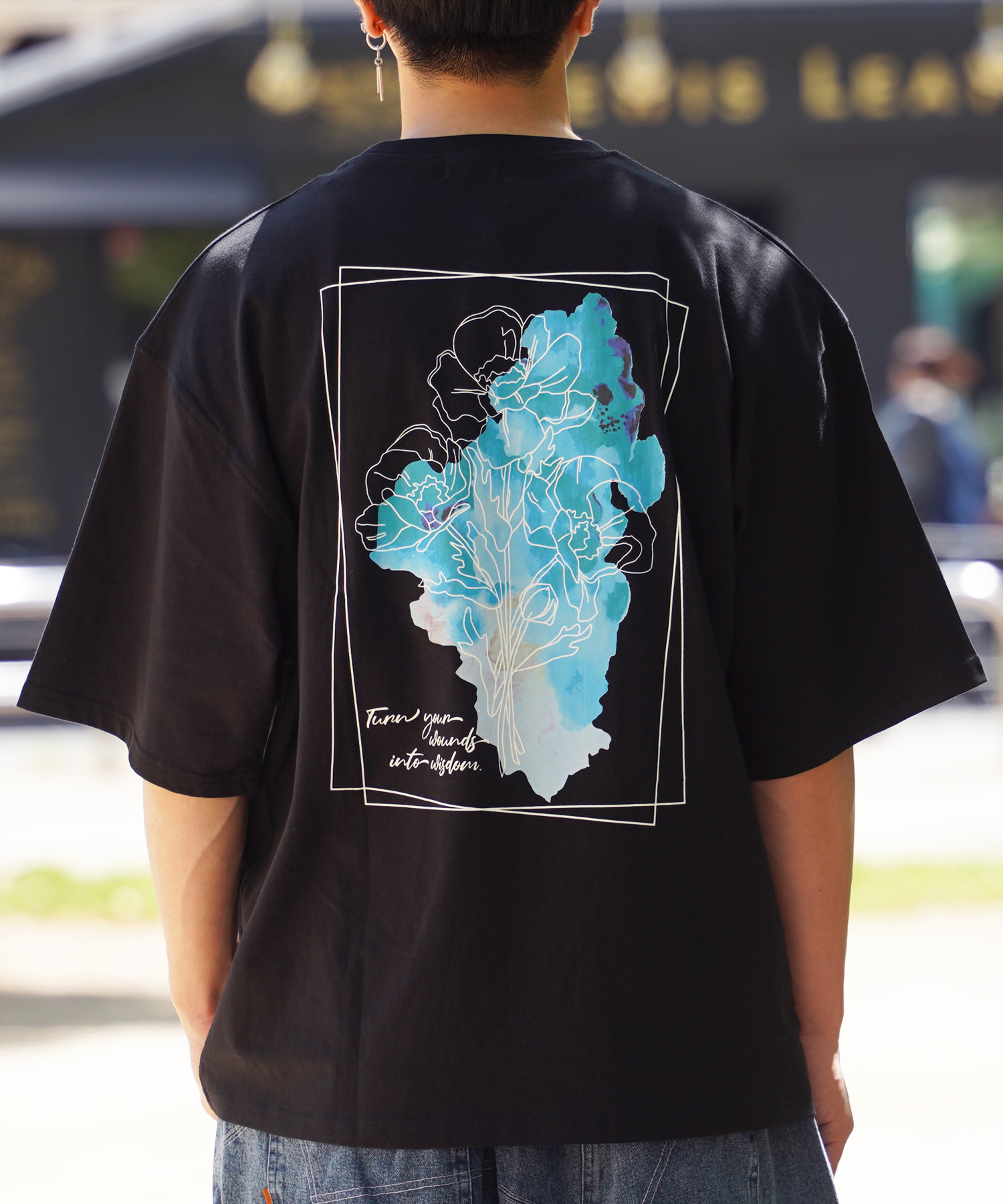 ワンフォークロージング 1111clothing ◇水彩画風 フラワー
