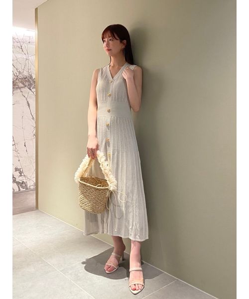 セール 50%OFF】クロシェ風シアーニットワンピース(506242727 セール 50%OFF】クロシェ風シアーニットワンピース(506242727