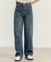 TeddyShop/テディショップ Teddyshop レディース ヴィンテージライクステッチデニムワイドパンツ/506246510