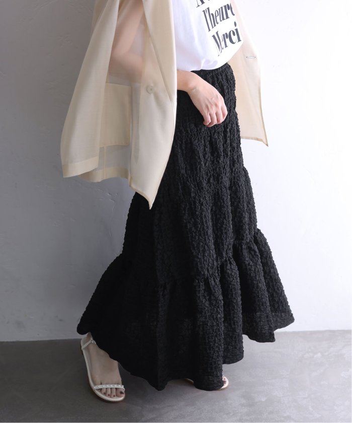セール 30%OFF】【MARILYN MOON/マリリンムーン】puffy jacquard