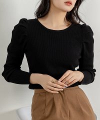 TeddyShop/テディショップ Teddyshop レディース 長袖パワショルきれいめリブニットトップス/506246753
