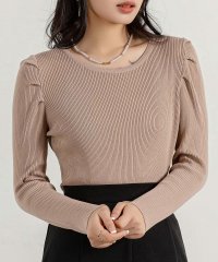 TeddyShop/テディショップ Teddyshop レディース 長袖パワショルきれいめリブニットトップス/506246753
