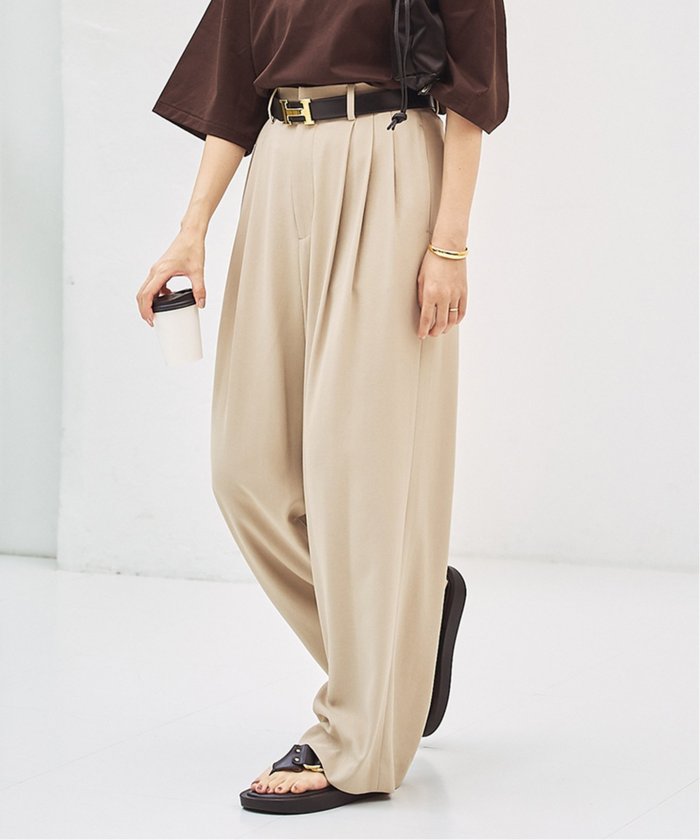 Hon　Plage ette Tuckパンツ Hon Plage ette Tuckパンツ WEB限定追加》Georgette Tuck パンツ
