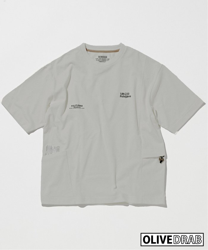 ≪追加≫OLIVEDRAB/キャリーポケット 半袖Tシャツ(506250856