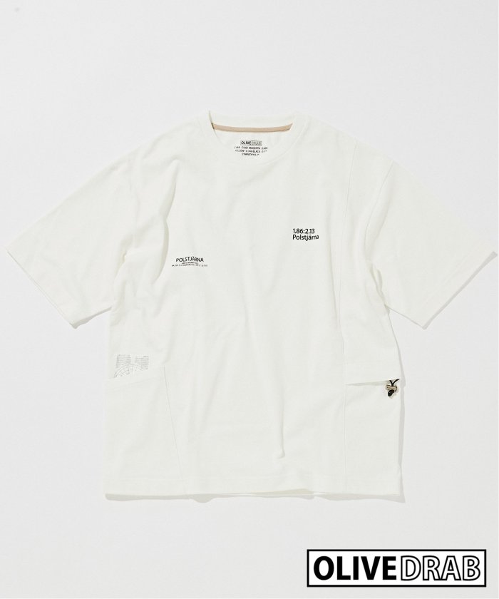 ≪追加≫OLIVEDRAB/キャリーポケット 半袖Tシャツ(506250856