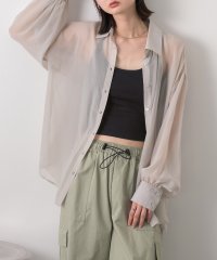 ad thie/アドティエ ad thie 【2024SS新作】カラバリ豊富 オーバーシルエットシアーシャツ/506256067