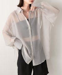 ad thie/アドティエ ad thie 【2024SS新作】リボンデザイン オーバーシアーシャツ/506256068